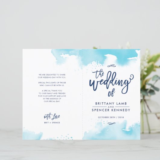 ZEREMONY mit Aquarelle (Stehend Vorderseite)