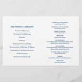 ZEREMONY-PROGRAMM Mini-Gold Konfetti Minze (Rückseite)