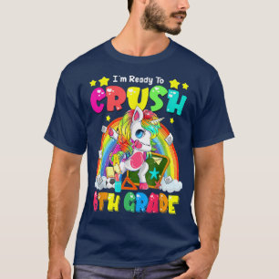 Zerfall 6. Klasse Dabbing Einhorn Zurück zur Schul T-Shirt