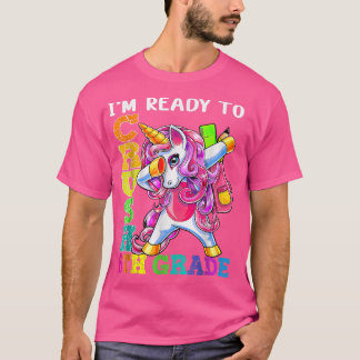 Zerfall 6. Klasse Dabbing Einhorn Zurück zur Schul T-Shirt