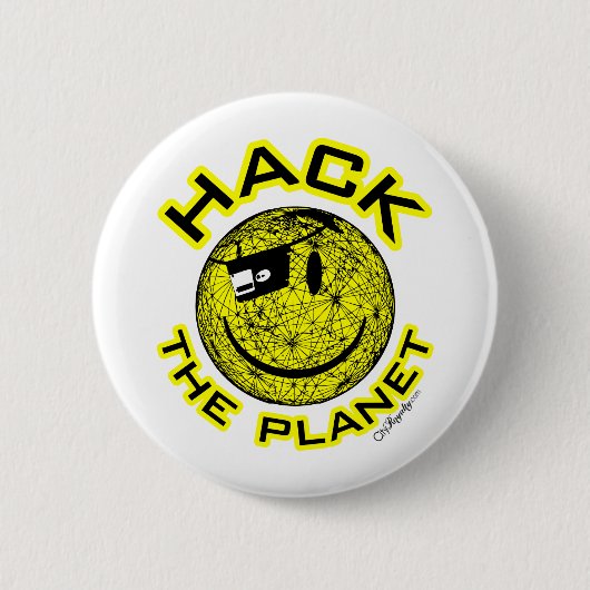 Zerhacken Sie den Planeten Button (Vorderseite)