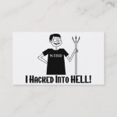 Zerhackt in Höllen-Nerd Visitenkarte (Rückseite)