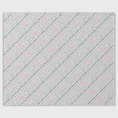 Zerhackter Code Geschenkpapier (Flach)