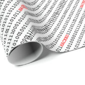 Zerhackter Code Geschenkpapier (Rolleneckpunkt)