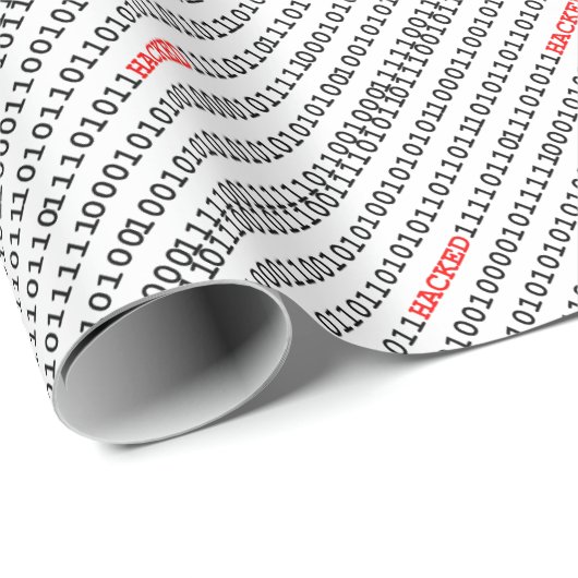 Zerhackter Code Geschenkpapier (Rolleneckpunkt)