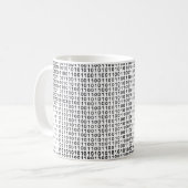 ZERHACKTER Computer-Code Kaffeetasse (Vorderseite Links)