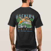 Zerhackter dunkler T - Shirt (Rückseite)