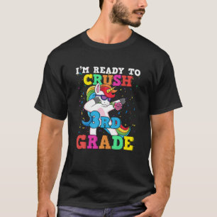 Zerkleinern des dritten 3D-Grades Einhorn-Abbräunu T-Shirt