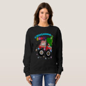 Zerkleinern Eier Osterdinosaurier Bunny Trex Monst Sweatshirt (Vorne ganz)