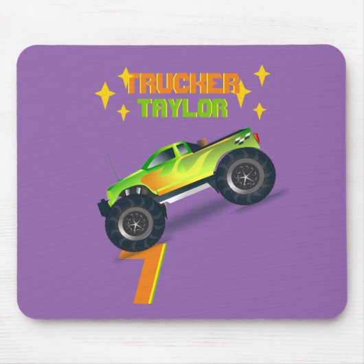 Zerkleinern MONSTEK TRUCK Kindergeburtstag AGE NAM Mousepad (Vorne)
