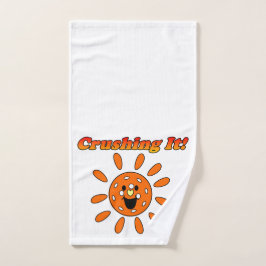 Zerkleinern - Orange Sunshine Pickleball Handtuch