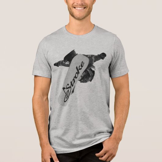 Zerkleinern Tri-Blend shirt (Vorderseite)
