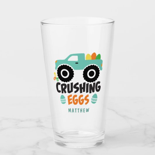Zerkleinern von Eiern Cool Moderner Osterhubwagen Glas (Vorderseite)