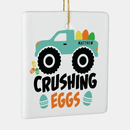 Zerkleinern von Eiern Cool Moderner Osterhubwagen Keramikornament (Rechts)