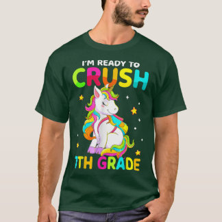 Zerkleinerung 7. Grade Dabbing Einhorn Zurück zur T-Shirt
