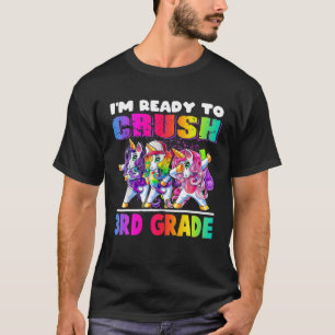 Zerkleinerung der 3D-Grade Dabbing Einhorn Zurück T-Shirt