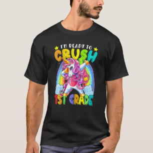 Zerkleinerung des 1. Grades Dabbing Einhorn zurück T-Shirt