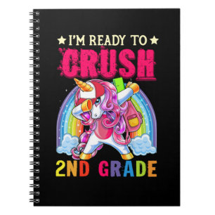 Zerkleinerung des 2. Grade Dabbing Einhorn Zurück Notizblock