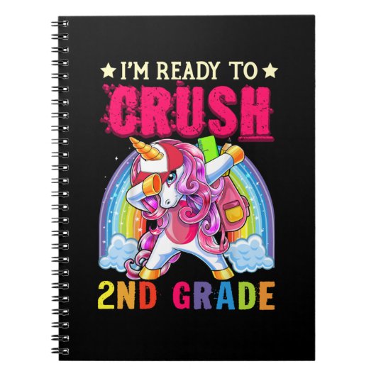 Zerkleinerung des 2. Grade Dabbing Einhorn Zurück Notizblock (Vorderseite)