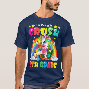 Zerkleinerung des 8. Grades Dabbing Einhorn zurück T-Shirt