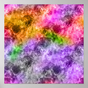 Zerknitterte exotische Textur Poster