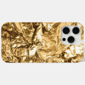 Zerknitterte goldene Falten Case-Mate iPhone Hülle (Rückseite (Horizontal))
