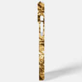 Zerknitterte goldene Falten Case-Mate iPhone Hülle (Rückseite / Links)