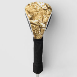 Zerknitterte goldene Falten Golf Headcover