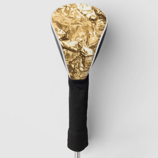 Zerknitterte goldene Falten Golf Headcover (Vorderseite)