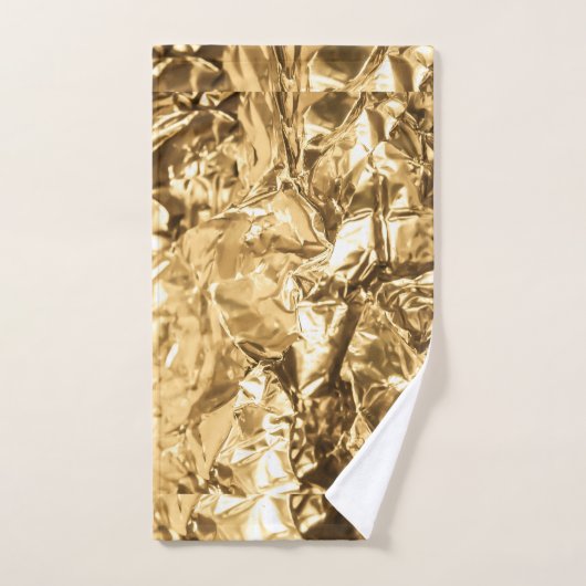 Zerknitterte goldene Falten Handtuch (Handtuch)