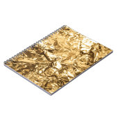 Zerknitterte goldene Falten Notizblock (Linke Seite)