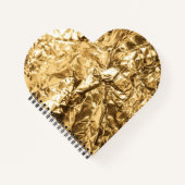 Zerknitterte goldene Falten Notizblock (Vorderseite)