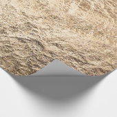 Zerknitterte Goldtextur Geschenkpapier (Ecke)