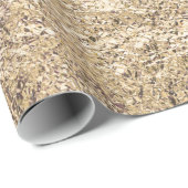 Zerknitterte Goldtextur Geschenkpapier (Rolleneckpunkt)