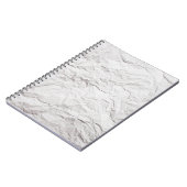 zerknitterte Papierstruktur Notizblock (Linke Seite)