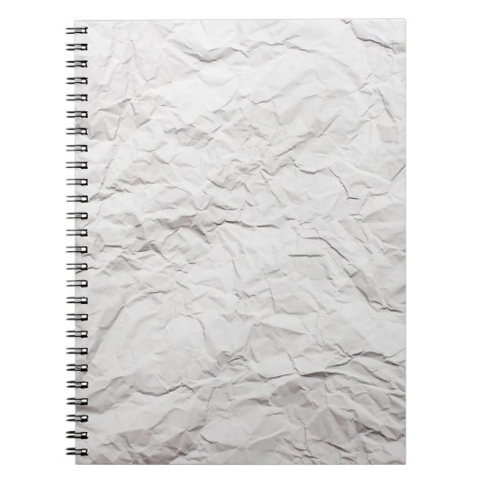 zerknitterte Papierstruktur Notizblock (Vorderseite)