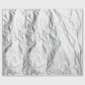 Zerknitterte Silberfolieneffekte Aluminium geschru Geschenkpapier (Flach)