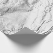 Zerknitterte Silberfolieneffekte Aluminium geschru Geschenkpapier (Ecke)