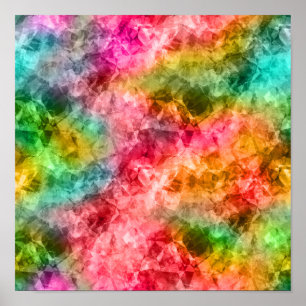 Zerknitterte tropische Textur Poster
