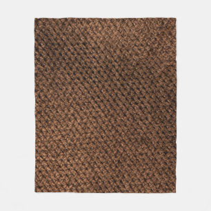 Zerknitterter Stoff: Dunkelbraune Eleganz Fleecedecke