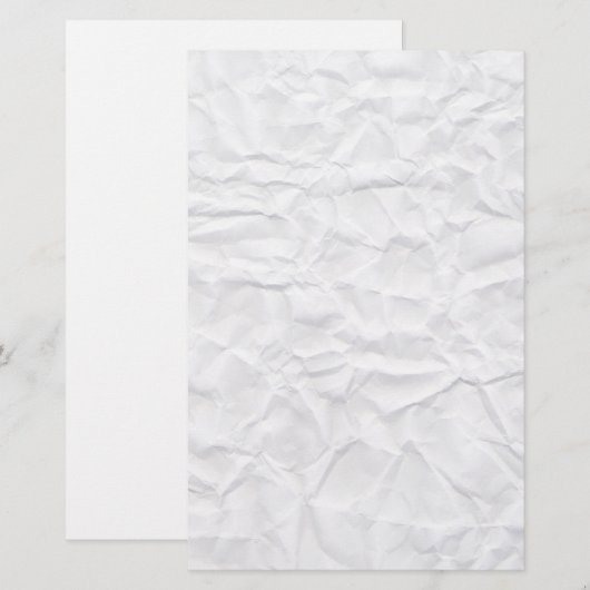 Zerknittertes Briefpapier (Vorne/Hinten)