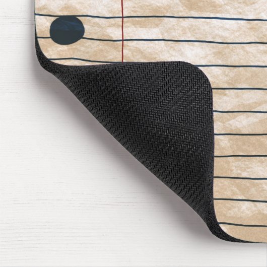 Zerknittertes Briefpapier Mousepad (Ecke)