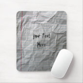 Zerknittertes gezeichnetes Papier Mousepad (Mit Mouse)
