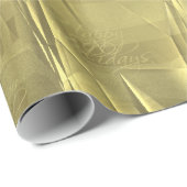 Zerknittertes Goldfolien-WeihnachtsPackpapier Geschenkpapier (Rolleneckpunkt)