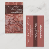 Zerknittertes metallisches PapierRosengold des Visitenkarte (Vorne/Hinten)