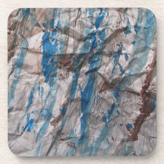 zerknittertes Papier Untersetzer (Vorderseite)