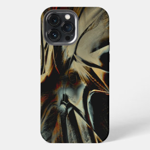 Zerkratzte dunkle Satinstruktur, zerknitterter vir iPhone 13 Pro Max Hülle