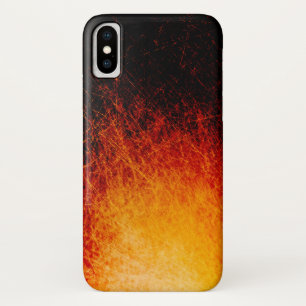 Zerkratzte Flammen eines Lagerfeuers Case-Mate iPhone Hülle