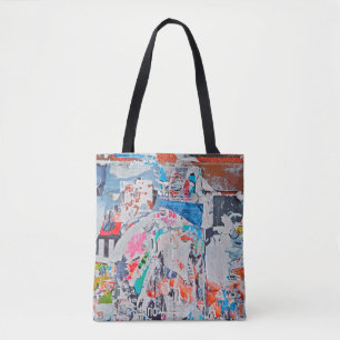 Zerkratzte Werbetextur,hintergrund,plakat,kunst Tasche