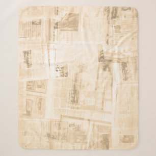 Zerkratztes Papier: alte Zeitungsoberfläche. Sherpadecke